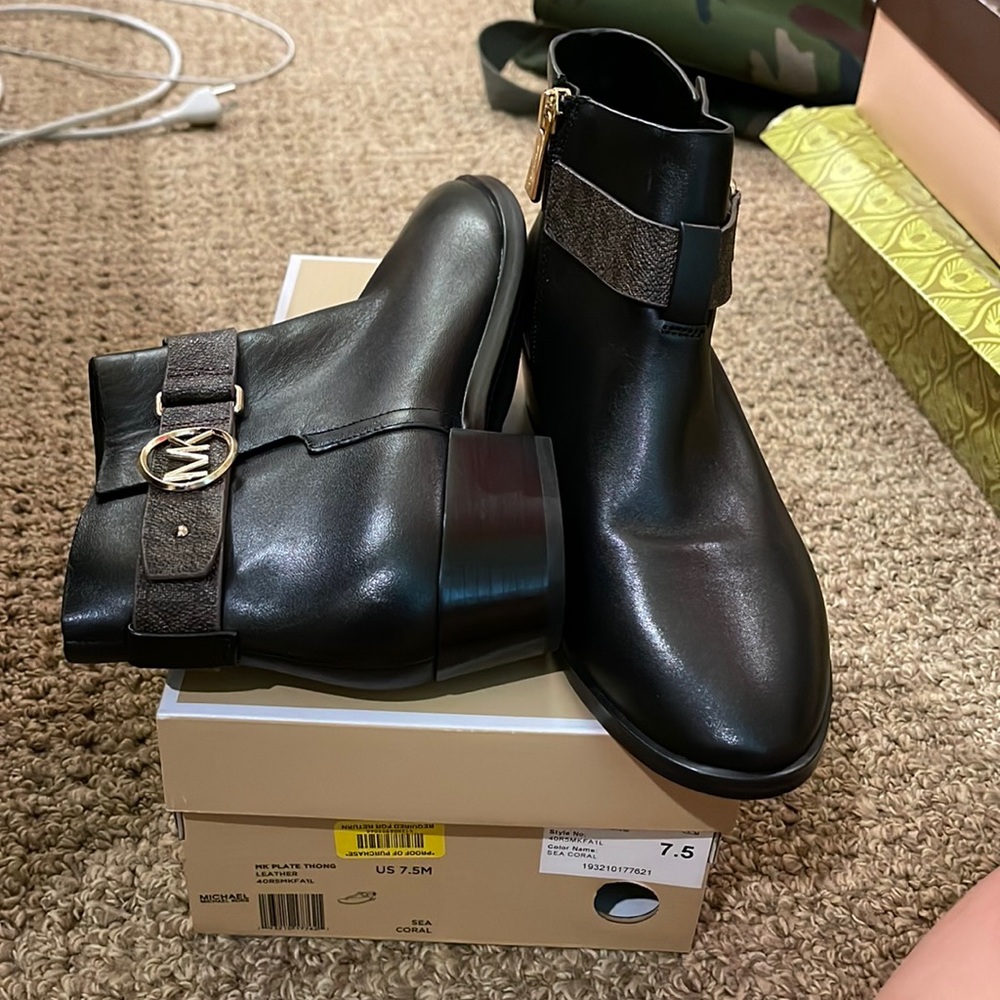 Michael Kors black booties